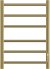 Полотенцесушитель электрический APEXTERMO Stella ST00164GL 600x400, золотой матовый 