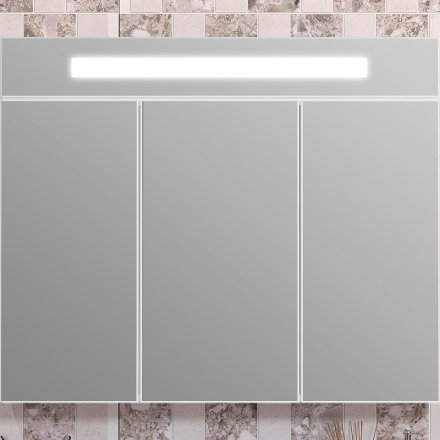 Зеркальный шкаф Opadiris Фреш 100 00-00006753 с подсветкой Белый 
