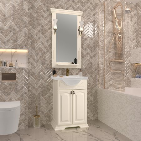 Зеркало Opadiris Риспекто 55 00-00005761 Слоновая кость 