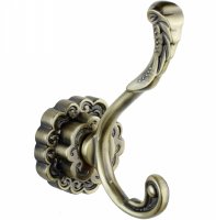 Двойной крючок Bronze de Luxe Windsor K25204 Бронза