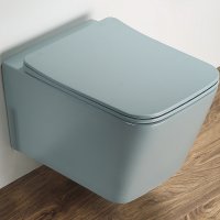 Унитаз CeramaLux 5170MLG подвесной Зеленый матовый с сиденьем Микролифт Унитаз CeramaLux 5170MLG подвесной Зеленый матовый с сиденьем Микролифт