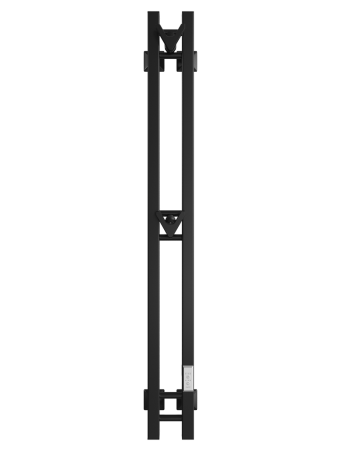 Полотенцесушитель электрический Двин X plaza neo 120 см. чёрный матовый 