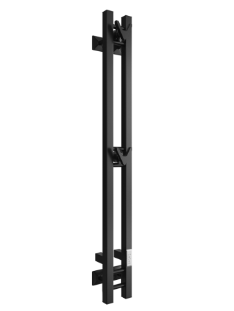 Полотенцесушитель электрический Двин X plaza neo 120 см. чёрный матовый 
