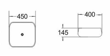 Раковина-чаша Comforty 45 78103 00004150351 Белая 