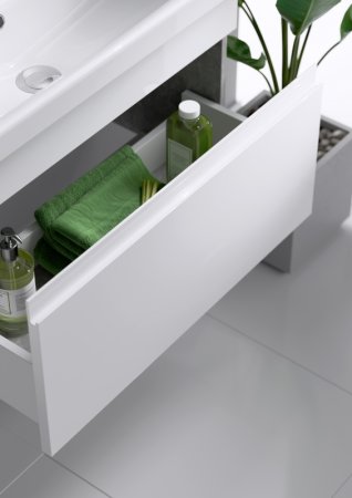 Тумба под раковину Aqwella Smart 50 SRT0105BS подвесная Бетон светлый 