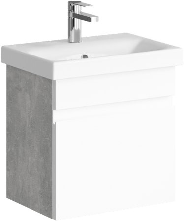 Тумба под раковину Aqwella Smart 50 SRT0105BS подвесная Бетон светлый 