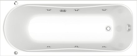 Акриловая ванна Bas Атланта 170x70 см с гидромассажем 