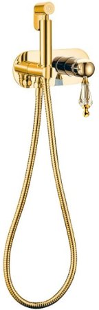 Гигиенический душ со смесителем Boheme Imperiale 425-SW Золото 