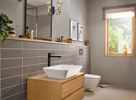 Смеситель для раковины Hansgrohe Rebris E 72581670 Черный матовый 