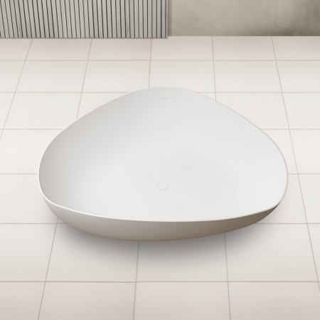 Ванна из искусственного камня ABBER Stein AS9608 белая матовая 