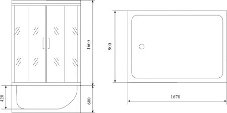 Душевой бокс Timo Lux TL-1506 