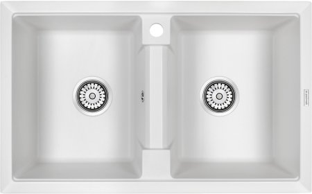Мойка кухонная Paulmark PM238150-WH белая 