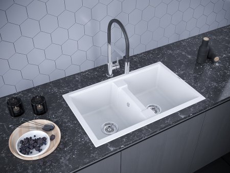 Мойка кухонная Paulmark PM238150-WH белая 