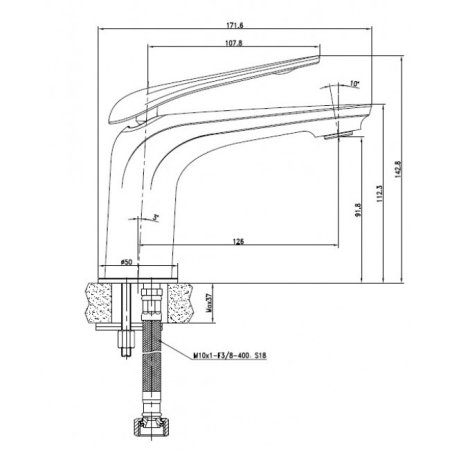 Смеситель для раковины Landberg LB-91863 Хром 