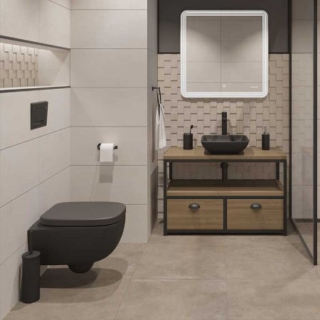 Зеркало Sanita Luxe Dial 80 DIA80SLMRKCS0010 с подсветкой с сенсорным выключателем 