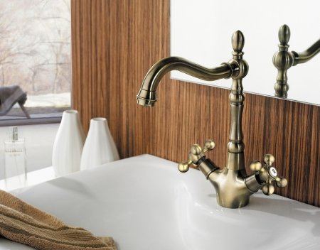 Смеситель для кухни Frap H19-4 F4019-4 Бронза 