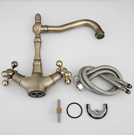 Смеситель для кухни Frap H19-4 F4019-4 Бронза 