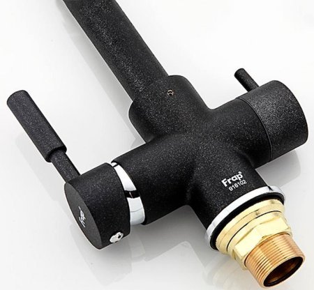 Смеситель для кухни Frap F4352-7 Черный матовый 