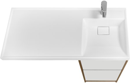 Тумба под раковину Aquaton Лондри 105 1A267001LHDR0 Дуб Рустикальный без фасада 