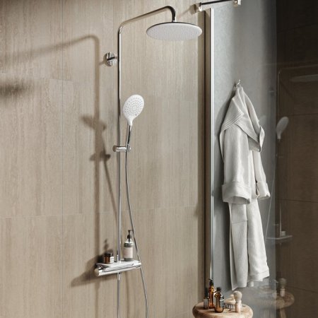 Душевая система IDDIS Termospot TSTSBSTi06 Хром / Белый 