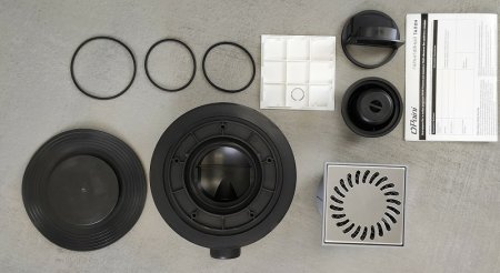 Душевой трап Paini 381A с решеткой Хром 