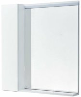 Зеркало со шкафом Aquaton Рене 80 L 1A222502NRC80 с подсветкой Белый Грецкий орех