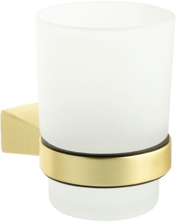 Стакан для ванной комнаты FIXSEN TREND GOLD FX-99006, матовое золото 