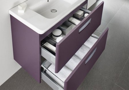 Тумба под раковину Roca The Gap 70 ZRU9302741 подвесная Фиолетовая 