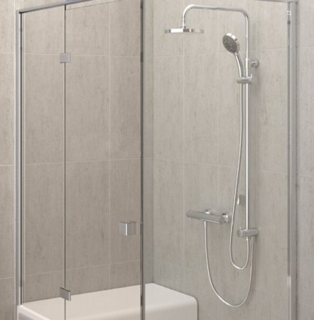 Смеситель для душа Vitra Aquatech AquaHeat A47056EXP с термостатом Хром 