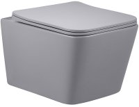 Унитаз Vincea Q-Line VT1-12MG подвесной Серый матовый с сиденьем Микролифт Унитаз Vincea Q-Line VT1-12MG подвесной Серый матовый с сиденьем Микролифт