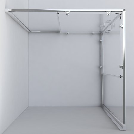 Душевой уголок Vincea Garda 120x90 VSS-1G9012CLB профиль Черный стекло прозрачное 