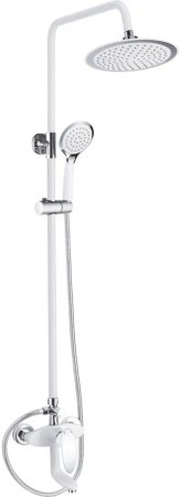 Душевая система Shevanik S9836F, белый/хром 