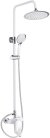 Душевая система Shevanik S9836F, белый/хром 