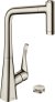 Смеситель Hansgrohe Metris Select M71 73806800 для кухонной мойки, сталь 