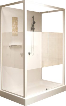 Душевая кабина RGW Andaman OLB-207 100x80 см, профиль белый 