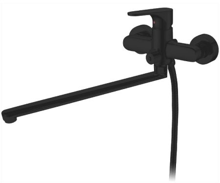Смеситель для ванны Abber Eleganz AF8314B универсальный Черный матовый 