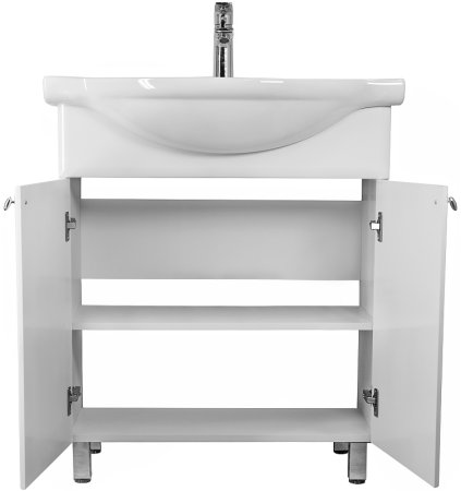Тумба под раковину Style Line Канна 75 ЛС-00002283 Белый глянец 