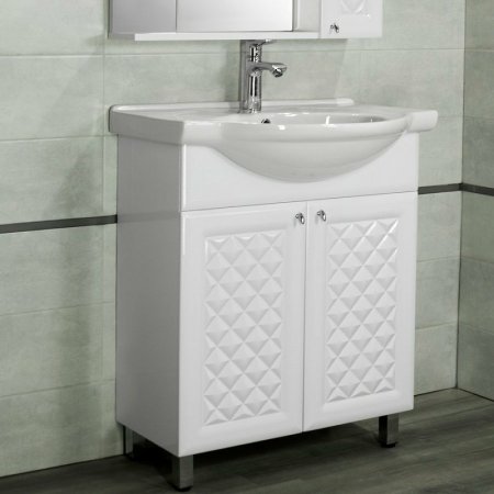 Тумба под раковину Style Line Канна 75 ЛС-00002283 Белый глянец 