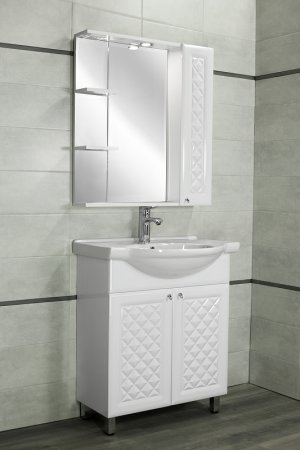 Тумба под раковину Style Line Канна 75 ЛС-00002283 Белый глянец 