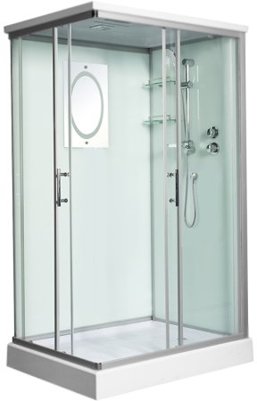 Душевая кабина WeltWasser WW500 Laine 1202 120x90 10000003271 профиль Хром стекло прозрачное 