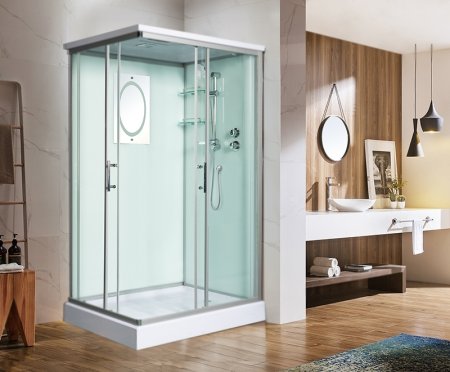 Душевая кабина WeltWasser WW500 Laine 1202 120x90 10000003271 профиль Хром стекло прозрачное 