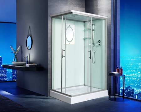 Душевая кабина WeltWasser WW500 Laine 1202 120x90 10000003271 профиль Хром стекло прозрачное 