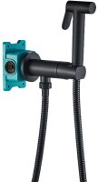 Гигиенический душ со смесителем ALMAes Agata AL-877-05 Черный матовый