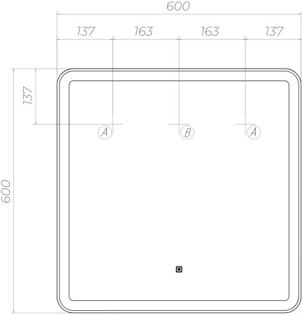 Зеркало VIGO Flam z.FLA.60.CLASSIC, 60 см 