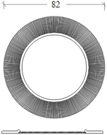 Зеркало Boheme NeoArt Shine 82 528-SL Серебро 