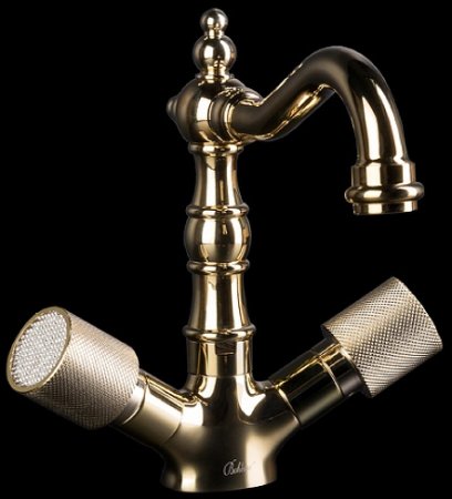 Смеситель для раковины Boheme Royal Cristal 292-Royal Золото 