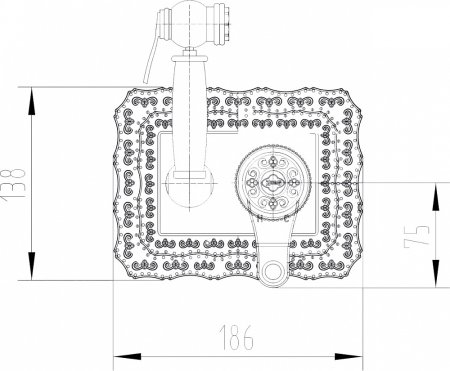 Гигиенический душ Zorg Antic A 116 BD-SL со смесителем, С ВНУТРЕННЕЙ ЧАСТЬЮ 