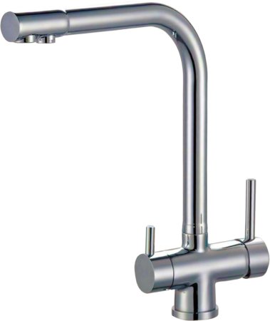 Смеситель для кухонной мойки Zorg Sanitary ZR 348 YF Nickel 