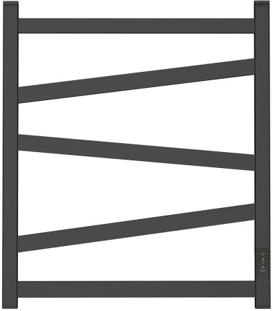 Полотенцесушитель электрический Point Феникс PN15856B П5 500x600, диммер справа, черный 