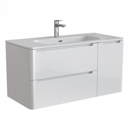 Тумба с раковиной IDDIS Edifice 100 подвесная белая (EDI10W1i95K) 